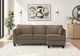 Monarch Specialties Inc. Fjord-41 Light Brown Sofa Lounger and Reversible Chaise-1