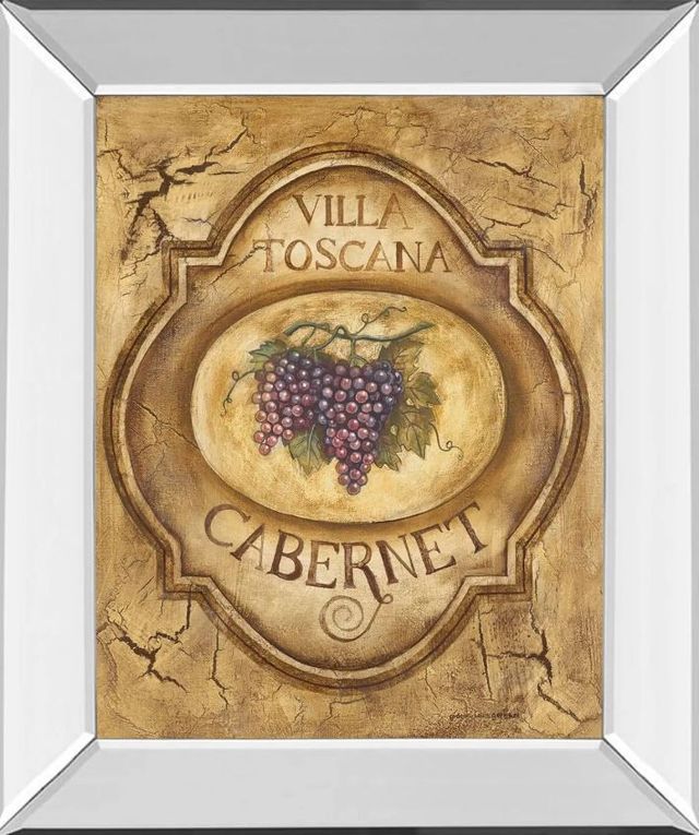 Classy Art Cabernet by Gregory Gorham Mirror Framed Wall Art-0