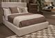 Benchcraft® Brozmont Oatmeal Queen Upholstered Panel Storage Bed-1