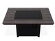 Telescope Casual Rectangular Rustic Top Fire Table-0