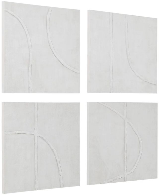 Renwil® Cellier 4-Piece White Wall Art Set-2