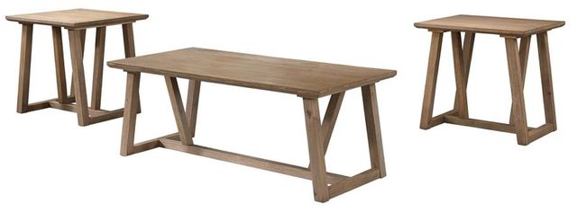 New Classic® Home Furnishings Putnam 3-Piece Natural Occasional Table Set-0
