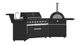 FORNO® Alta Qualita 4 Burner 145" Black Outdoor Kitchen Kit-5