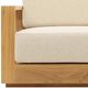 Dovetail Furniture Darlene Natural/Sand Fabric/Teak Outdoor Sofa Chair-5