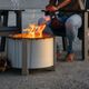 Breeo® X Series 22" Stainless Steel Metal Outdoor Round Wood Fire Pit -2