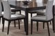 Tomali Kondo Charbon Rectangular Dining Table with Two Extension Leaves-0