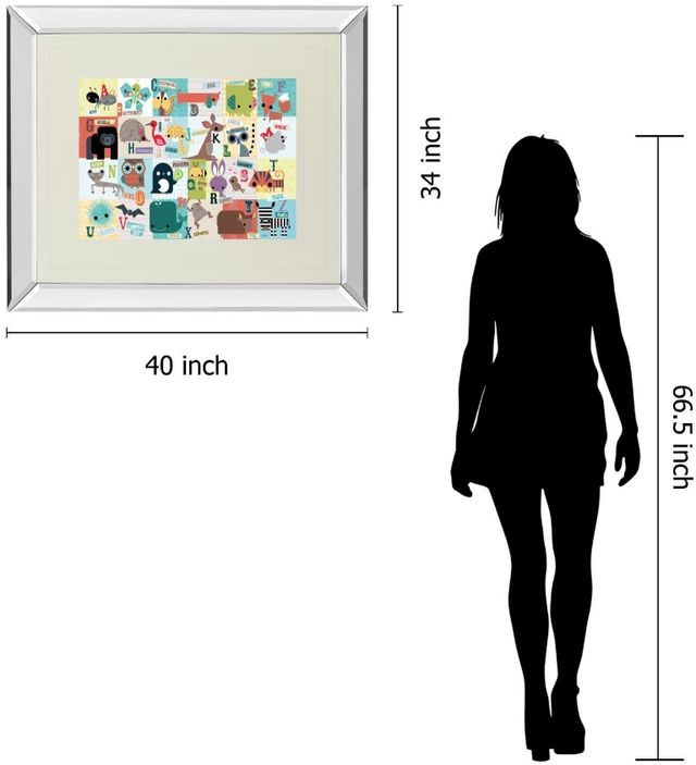 Classy Living Julian Phillips Animal Abc 40"W Wall Art-2
