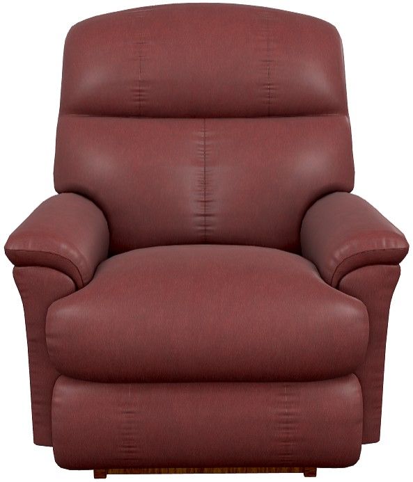 La-Z-Boy® Reed Wine Leather Power Rocking Recliner with Headrest-1