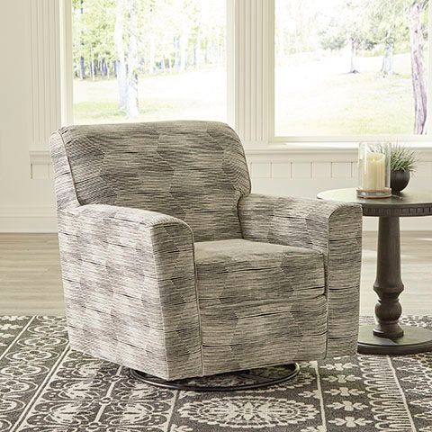 Benchcraft® Callisburg Granite Swivel Glider Accent Chair-4