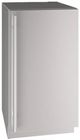 U-Line® Stainless Steel 18" Undercounter Refrigerator-0