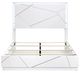 Homelegance® Orlo High Gloss White California King Panel Bed-3