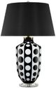 Currey & Company Cicero Black/White Table Lamp-1