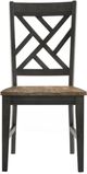Intercon Harper Brushed Brown/Pecan Lattice Back Side Chair-2