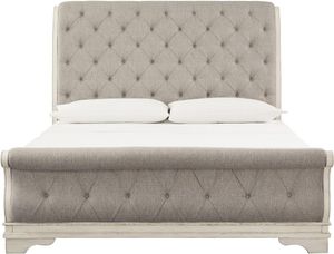 Signature Design by Ashley® Realyn Chipped White King Sleigh Bed