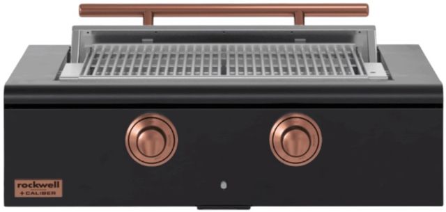 Caliber™ Rockwell 2-Burner Matte Black Built-In Natural Gas Grill with Copper Hardware-0