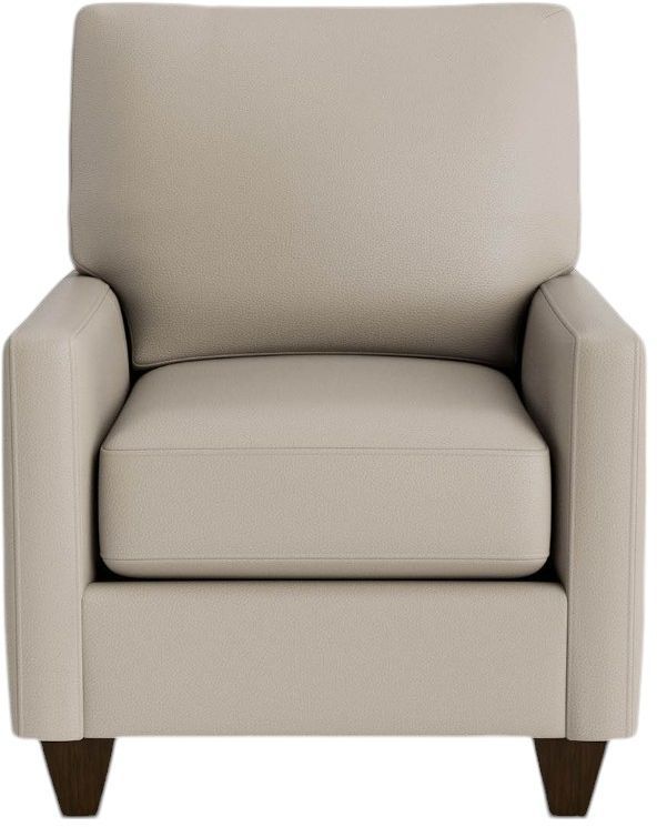 Bassett® Furniture Customizable Benchmade Premier Leather Track Arm Accent Chair-1