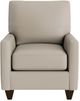 Bassett® Furniture Customizable Benchmade Premier Leather Track Arm Accent Chair-1