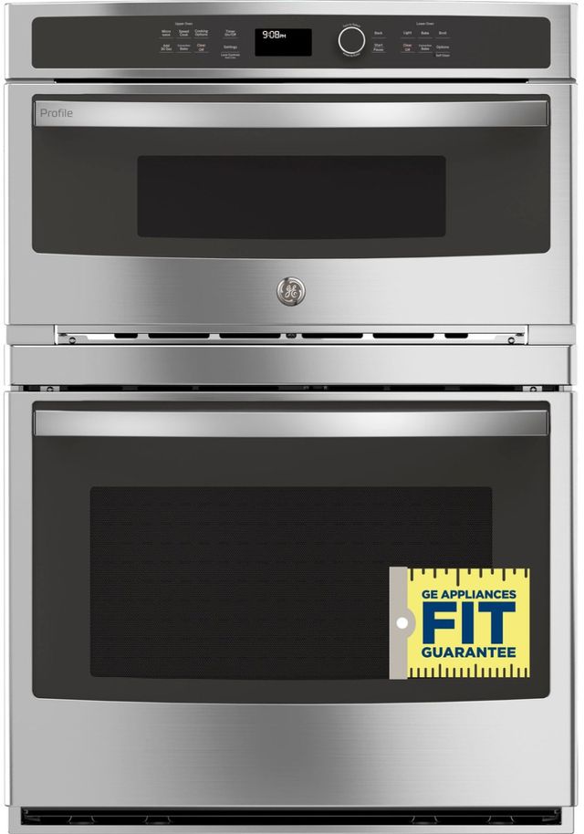 GE Profile™ 30" Stainless Steel Wall Oven/Microwave Combo Electric Wall Oven-4