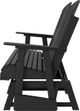 Signature Design by Ashley® Hyland Wave Black Polyethylene Outdoor Glider Loveseat-3