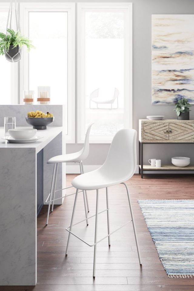 Signature Design by Ashley® Forestead White Counter Stool-2