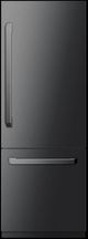 Induction Hardware 30" Black Stainless Steel Built-In Bottom Freezer Refrigerator with Ice Maker and Water Dispenser-0