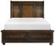 Homelegance® Cumberland Brown Cherry Queen Storage Sleigh Platform Bed-2