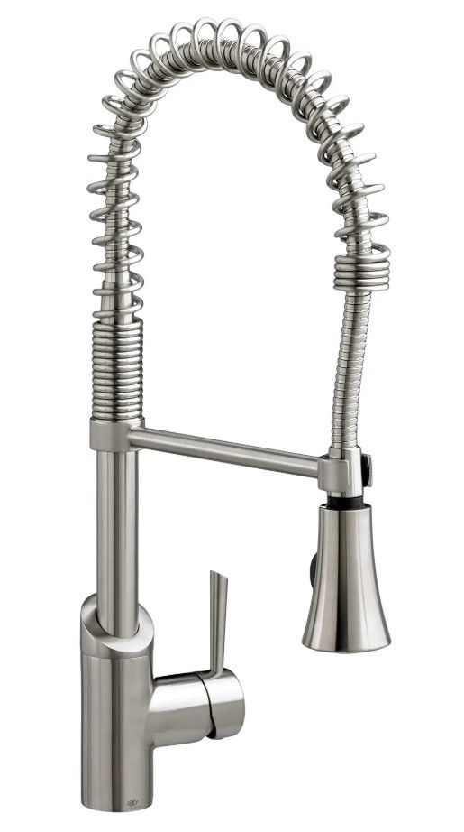 DXV Fresno® Ultra Steel Single Handle Culinary Kitchen Faucet with Lever Handle-0