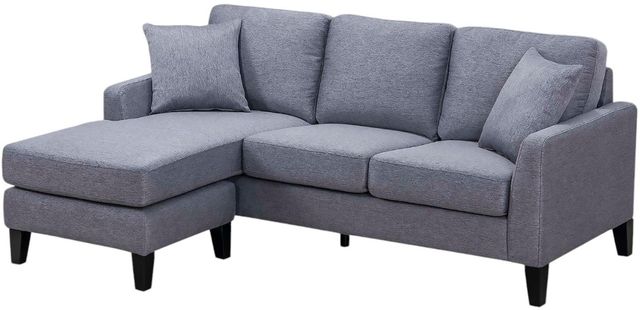 Mazin Furniture Douglas 2-Piece Gray Reversible Chaise Sofa Sectional-1