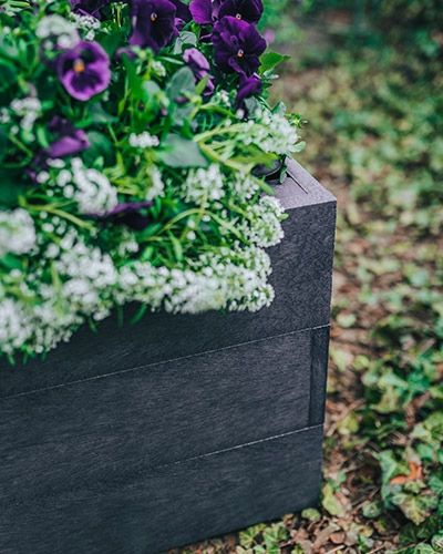C R Plastics Modern Terra Square Planter-3