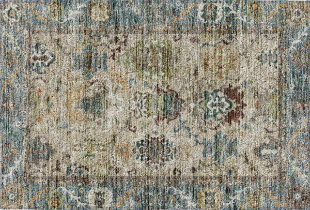 Dalyn™ Rug Company Silk Road SR5 Aqua 5'x8' Area Rug-1