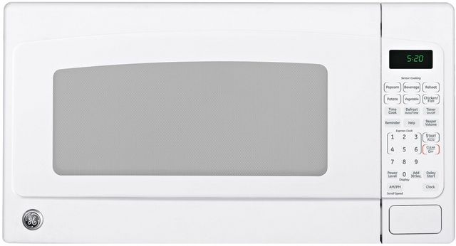 GE® 2.0 Cu. Ft. White Countertop Microwave