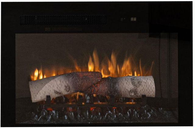 International Furniture Direct Balam Brown Entertainment Center with Fireplace-4
