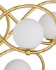 Currey & Company Storrs Gold/White Chandelier-5