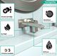 Hansgrohe Metris Brushed Nickel 1.2 GPM Wall-Mounted Single-Handle Faucet Trim-1