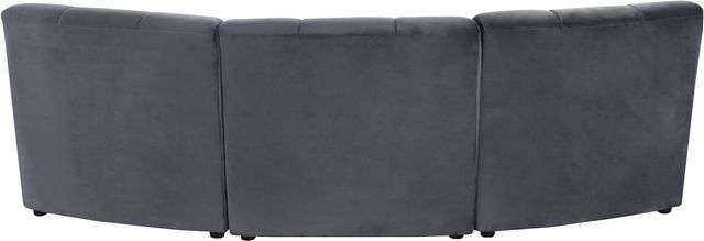 Meridian Furniture Limitless 3-Piece Grey Velvet Modular Sectional-3