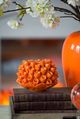 A & B Home Orange Candle Holder-2