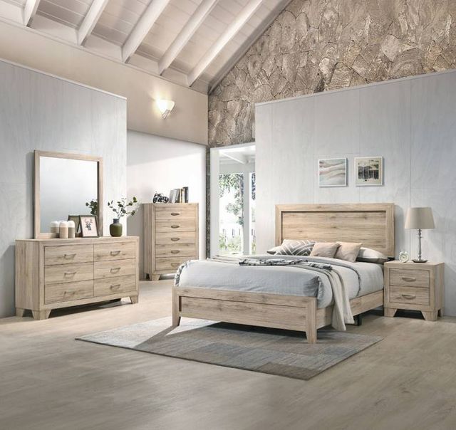 ACME Furniture Miquell Natural Eastern King Panel Bed-1