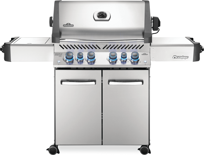 Napoleon Prestige® Series 6-Burner Stainless Steel Freestanding Liquid Propane Gas Grill with Cover and Install