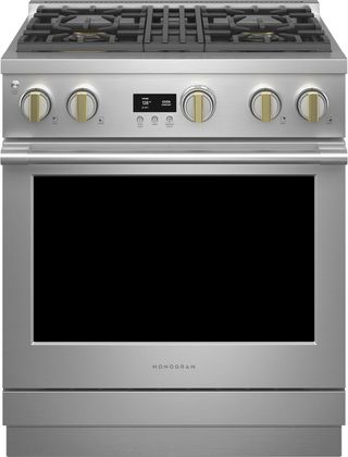Monogram® Statement Collection 30" Stainless Steel Pro Style Natural Gas Range with 4 Burners