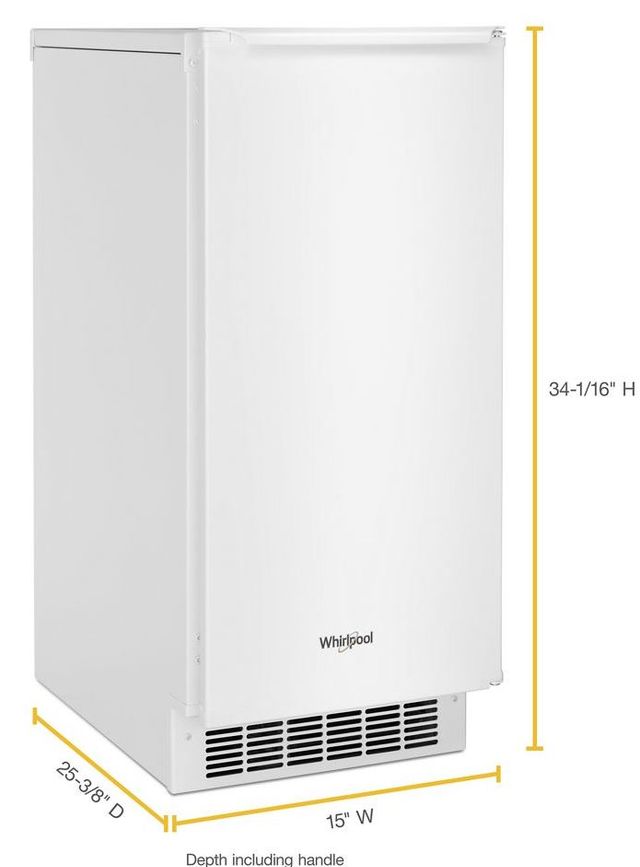 Whirlpool® 15" White Ice Maker-1