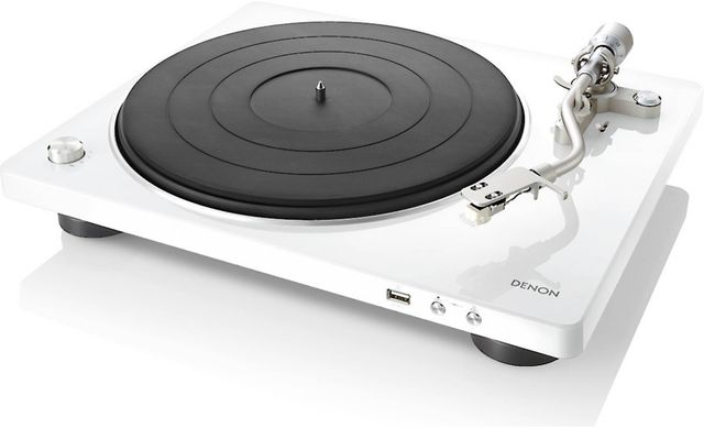 Denon® White Hi-Fi Turntable-2