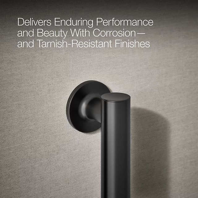 KOHLER® Purist® Matte Black 18" Grab Bar-4