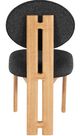 Meridian Furniture Napa Black/Natural Boucle Upholstered Dining Chair-3