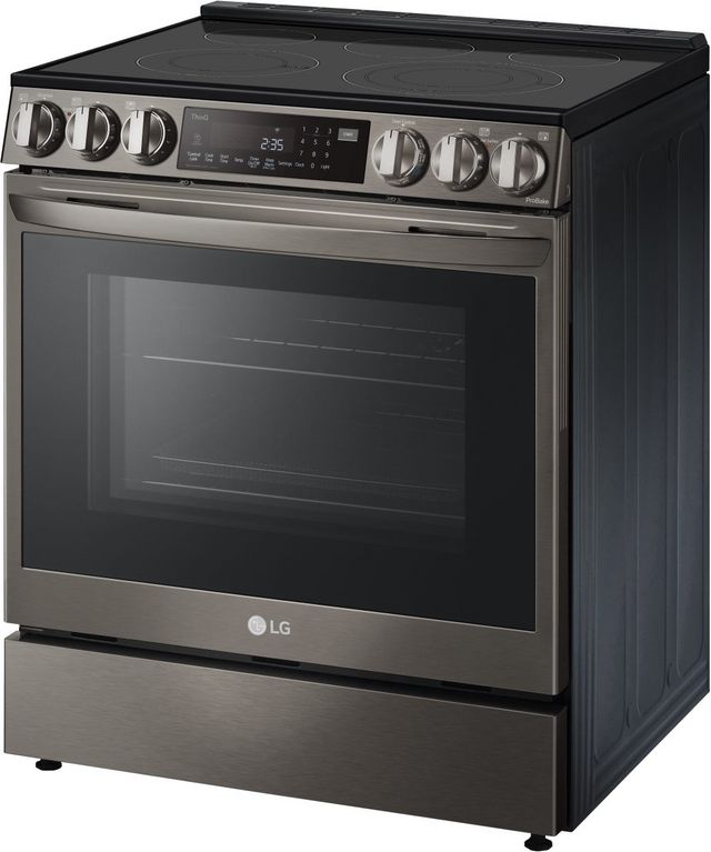 LG 30"  PrintProof™ Black Stainless Steel Slide In Electric Range-1