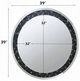 ACME Furniture Noor Mirrored Round Wall Mirror-1