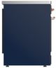 Ilve® Majestic III 30" Midnight Blue Pro Style Induction Range with Solid Door and Copper Trim-3