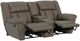 Catnapper® Sentinel Taupe Manual Reclining Loveseat with Console-1