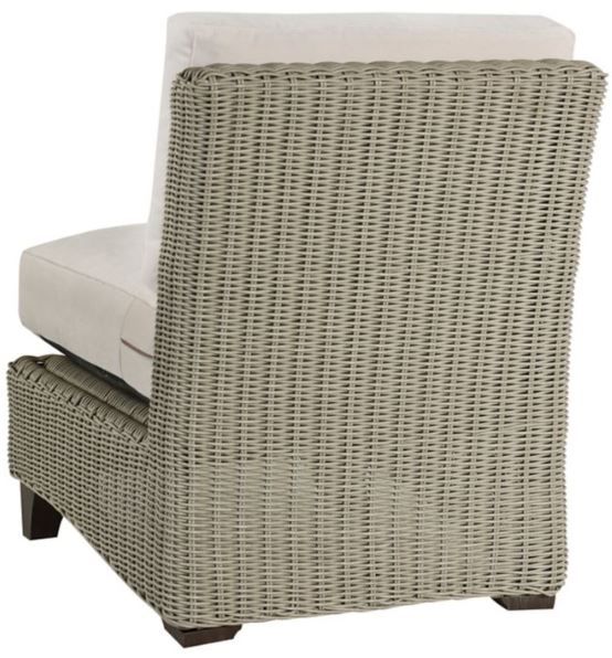 Lane Venture® Customizable Requisite Aluminum/Hand Woven Armless Chair-3