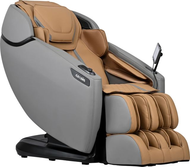 Cozzia® Zen™ 2 Cappuccino/Gray Power Massage Chair-0