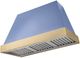 AGA Euclid 48" Carnaby Blue Wall Mounted Range Hood with Brushed Brass Trim-0